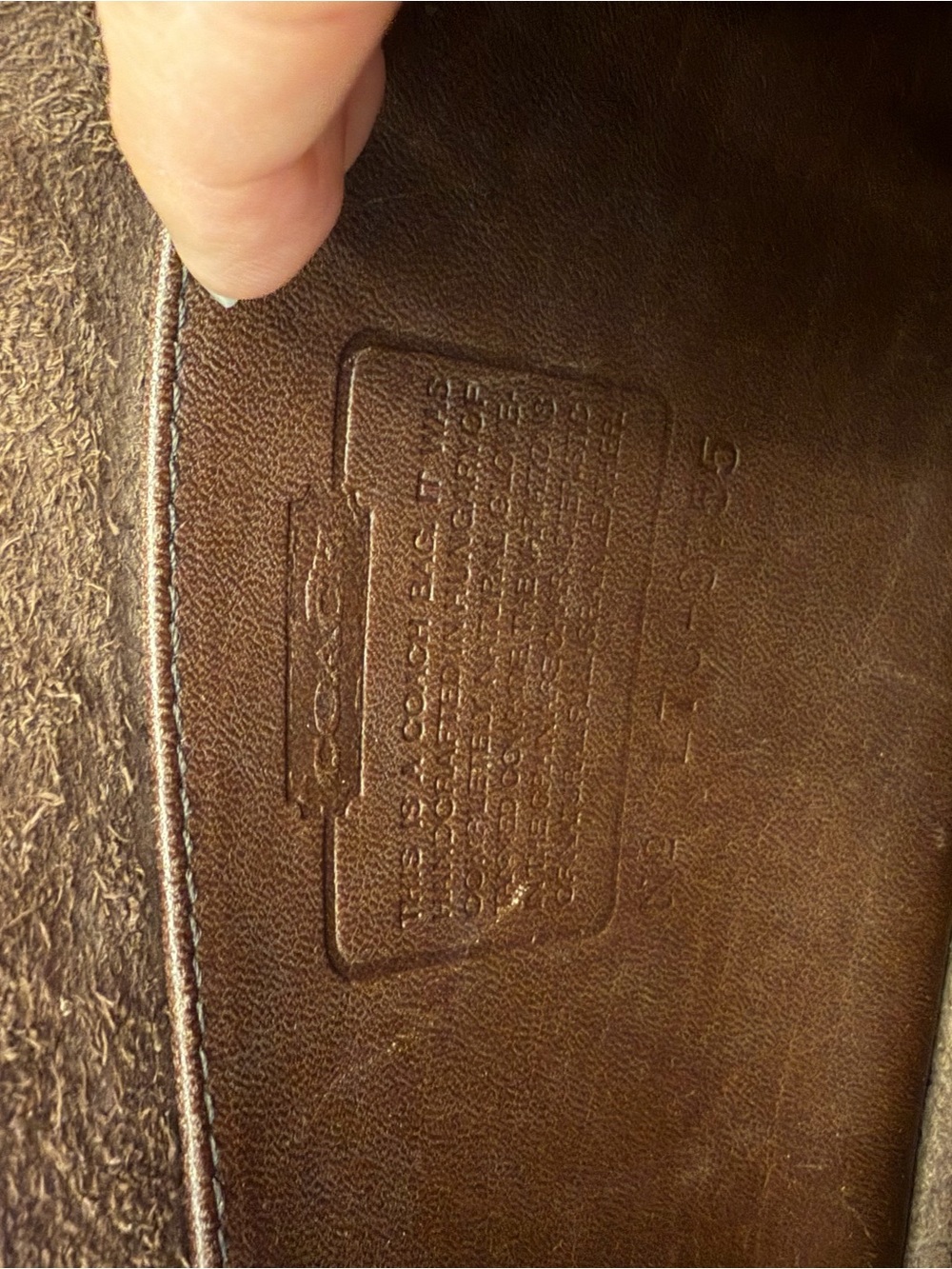 Vintage coach pocket purse in chocolate brown - Picture 10 of 12